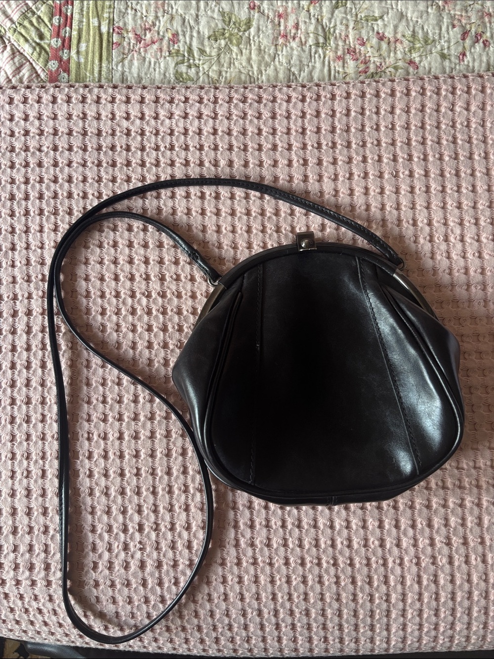 Patricia Nash Black Leather Crossbody Bag - Classic Women's Shoulder Purse